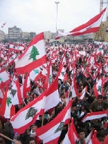 Beirut demonstration against Syrian occupation